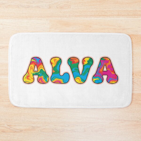 Item preview, ❤️ Alva Personalized Name Wavy Retro Shirt, Coffee Mug, Sticker Gift designed and sold by HelixPedia.