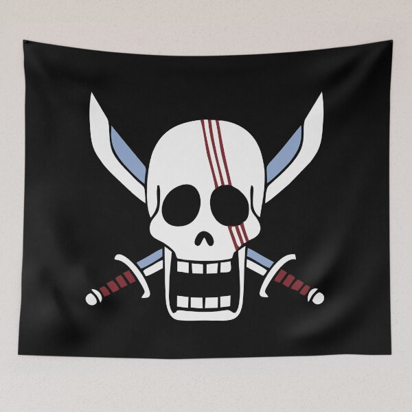 Item preview, shank red haired pirates jolly roger flag white designed and sold by jeriney.