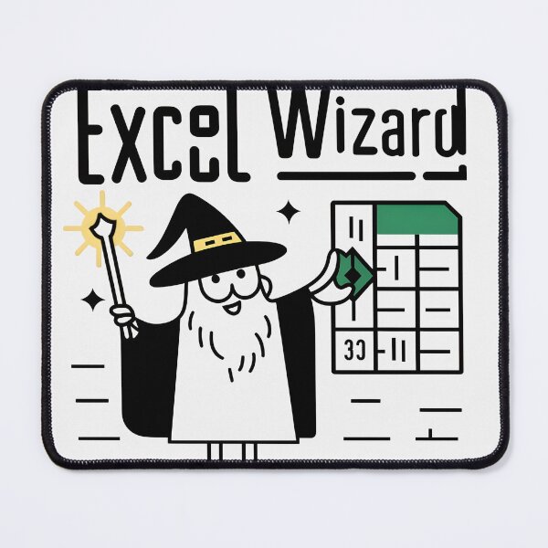 Item preview, excel wizard funny accountant bookkeepers gift designed and sold by FurRealStudioCo.