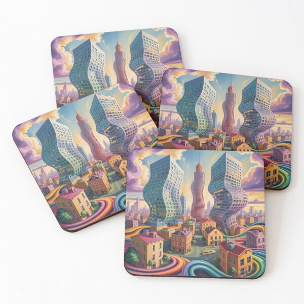 Item preview, А fantastical cityscape. designed and sold by Lilashakti ⭐️ ⭐️ ⭐️ ⭐️ ⭐️.