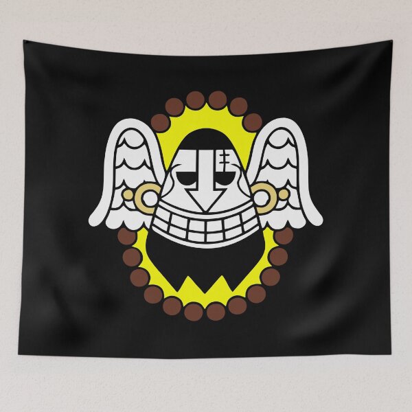 Item preview, urouge mad monk pirates jolly roger flag white designed and sold by jeriney.