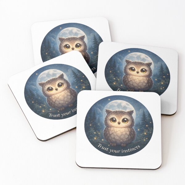 Item preview, Trust Your Instincts – Wise Owl designed and sold by MIArt Studio.