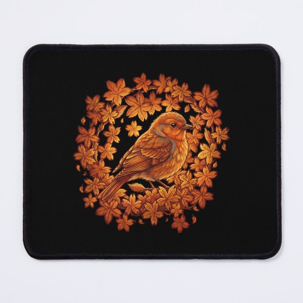 Item preview, Autumn Maple Leaves Bird designed and sold by GrinReaperGoods.