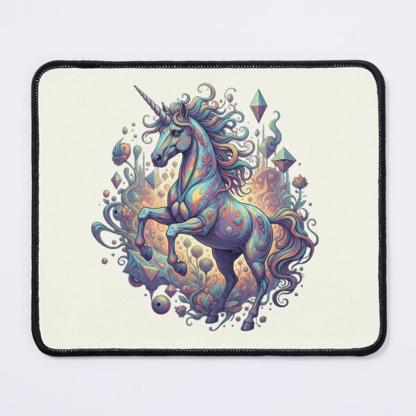 Item preview, Majestic Psychedelic Unicorn: A Vibrant Cosmic Statement designed and sold by MartinxMarie.