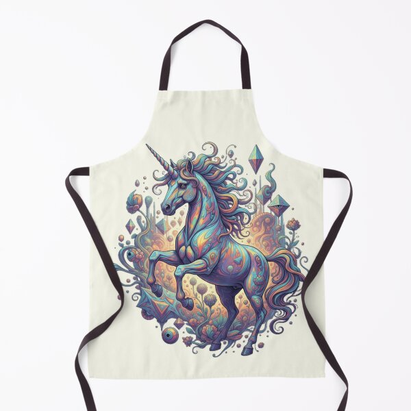 Item preview, Majestic Psychedelic Unicorn: A Vibrant Cosmic Statement designed and sold by MartinxMarie.