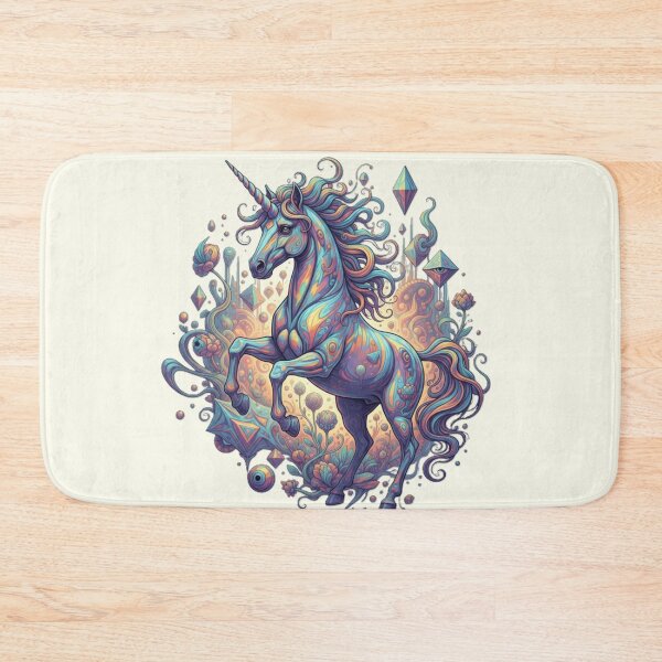 Item preview, Majestic Psychedelic Unicorn: A Vibrant Cosmic Statement designed and sold by MartinxMarie.