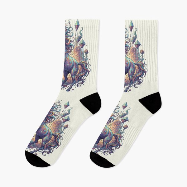 Item preview, Majestic Psychedelic Unicorn: A Vibrant Cosmic Statement designed and sold by MartinxMarie.