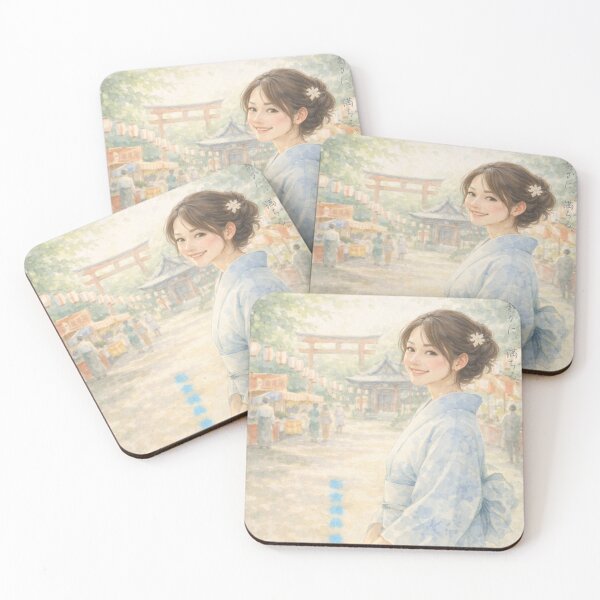 Item preview, Quietly, It Fills — Japanese Summer Festival Watercolor Art (Saishoku-Kenbi AI Art) Vol.06 designed and sold by Yohei-Studio.