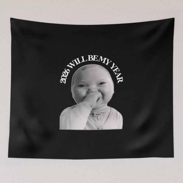 Item preview, 2026 Will Be My Year AI Baby Meme designed and sold by gear-posters.