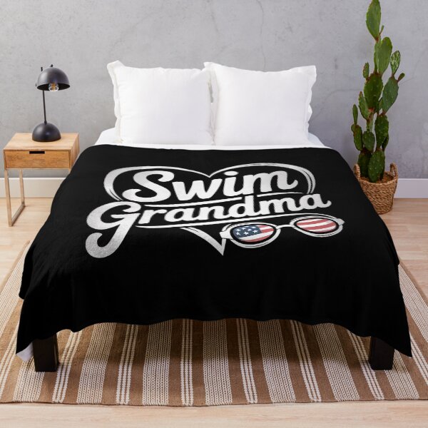 Item preview, Funny Swimming Swim Grandma USA Flag designed and sold by VerseFarm.