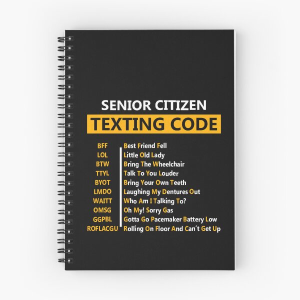 Item preview, Funny Senior Citizen's Texting Code Design Gift for Grandpa designed and sold by GreggRoss.