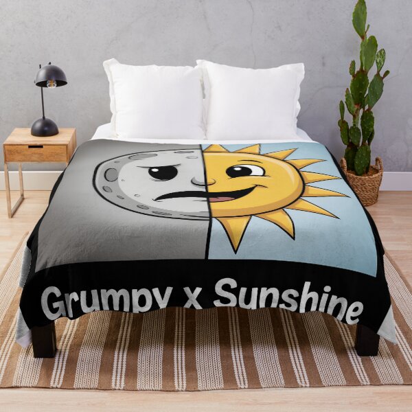 Item preview, Grumpy x Sunshine Polaroid – Cute Sun & Moon Cartoon Contrast Design designed and sold by VividOrganica.