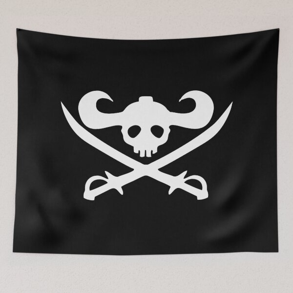 Item preview, warrior giant elbaph elbaf pirates jolly roger flag designed and sold by jeriney.