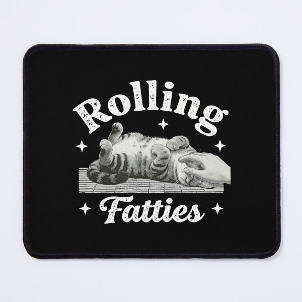 Item preview, Rolling Fatties – Cute Chubby Cat Illustration designed and sold by MotivaChic.