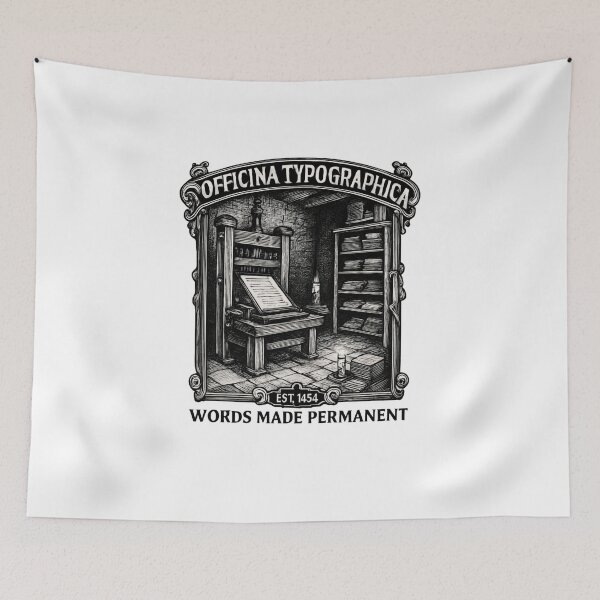 Item preview, Dark Academia Aesthetic-Typographica EST 1454 designed and sold by w66aboo.