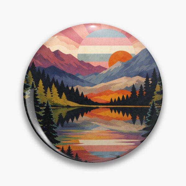 Item preview, Unobtrusive landscape in Pride colors, trans, queer, lesbian, gay... designed and sold by Nikolaj-ES.