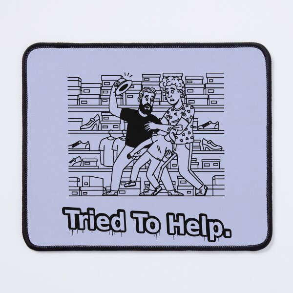 Item preview, Tried To Help. Queer Meme Style Cartoon With Graffiti Caption designed and sold by Elando1212.
