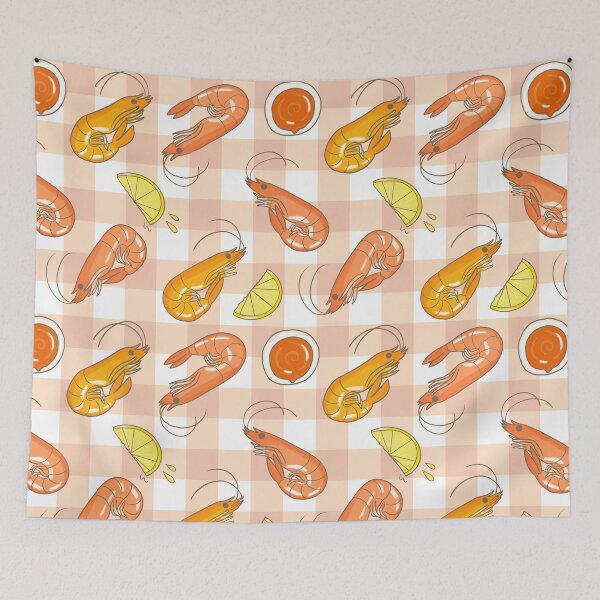 Item preview, Prawns and cocktail sauce (orange) designed and sold by HarunaMcDesigns.