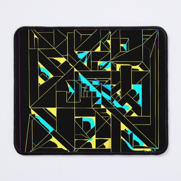 Item preview, Geometric Labyrinth YlwBl designed and sold by UrbanPrts.