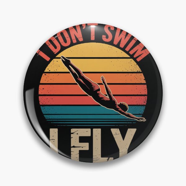 Item preview, I Dont Swim I Fly Swimmer Aquatic Sport Funny Swimming  designed and sold by VerseFarm.