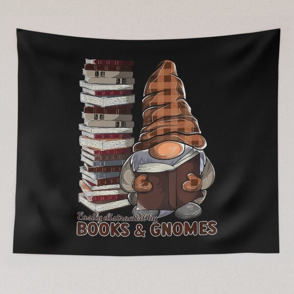 Item preview, Easily Distracted By Books And Gnomes Reading Lover designed and sold by keatnybolho.