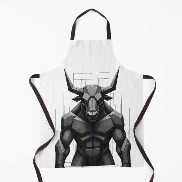 Item preview, Ancient Strength: Geometric Stone Minotaur Guardian Statue designed and sold by MartinxMarie.
