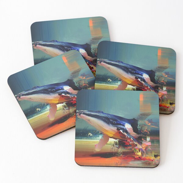 Item preview, Abstract Whale in Vibrant Colors designed and sold by lautir.