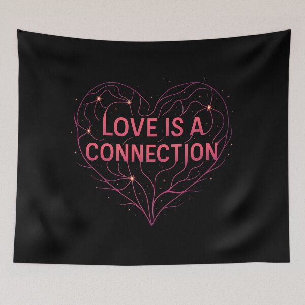 Item preview, Love Is a Connection - Futuristic Neural Heart Design designed and sold by MKreative Studio.