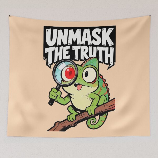Item preview, UNMASK THE TRUTH designed and sold by CriticalCult.