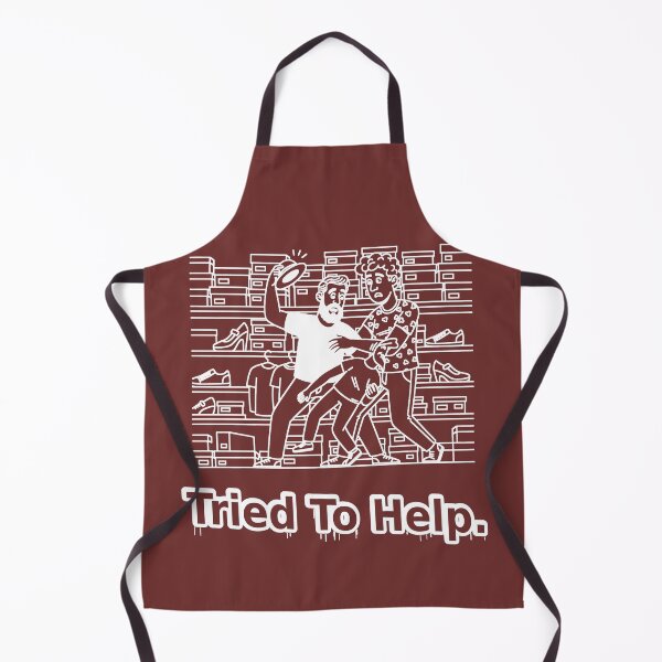 Item preview, Tried To Help. LGBTQ+ Funny Retail Chaos Line Drawing designed and sold by Elando1212.