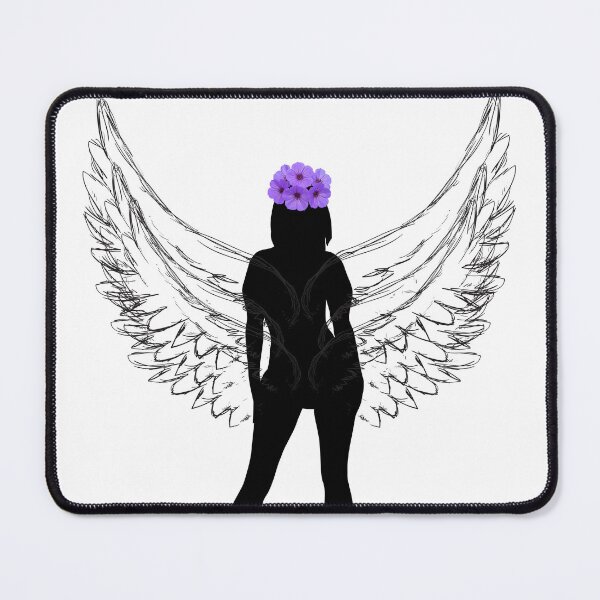 Item preview, Black Angel with flowers designed and sold by No socks.