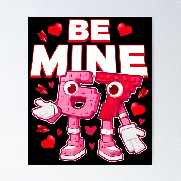 Item preview, Be Mine Valentine Six Seven 67 Meme Italian Brainrot Gamer designed and sold by pansak.