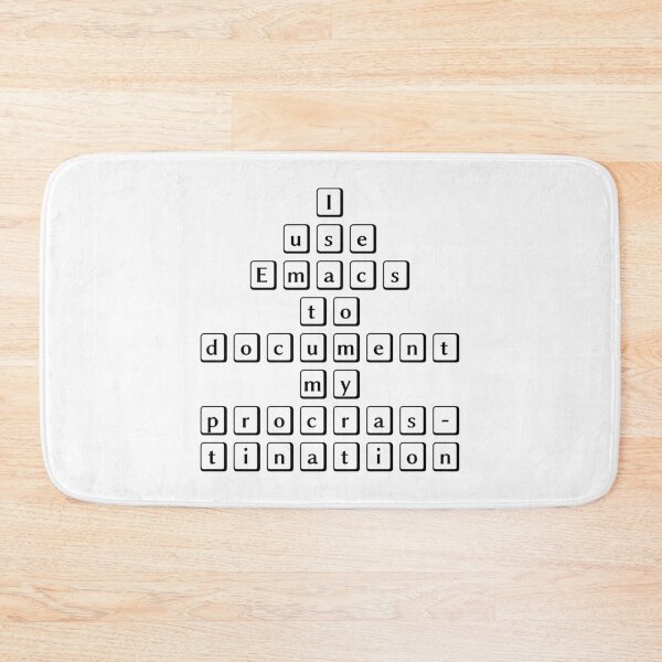 Item preview, I Use Emacs to Document My Procrastination – Lisp and Emacs Humor designed and sold by Nerd Romance Café.