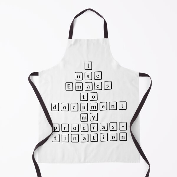 Item preview, I Use Emacs to Document My Procrastination – Lisp and Emacs Humor designed and sold by Nerd Romance Café.