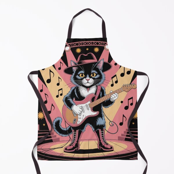 Item preview, Black cat rock musician. designed and sold by Lilashakti ⭐️ ⭐️ ⭐️ ⭐️ ⭐️.