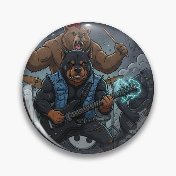 Artikelvorschau, Animal Rock Band Street Stage Illustration entworfen und verkauft von RebellDancer.