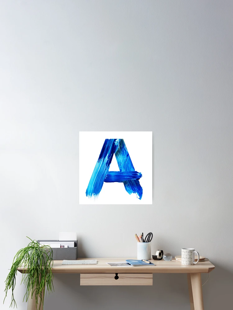Thumbnail 2 of 3, Poster, Cursive A Initial Monogram | Clean Line Vector Design designed and sold by Raj-Designs.