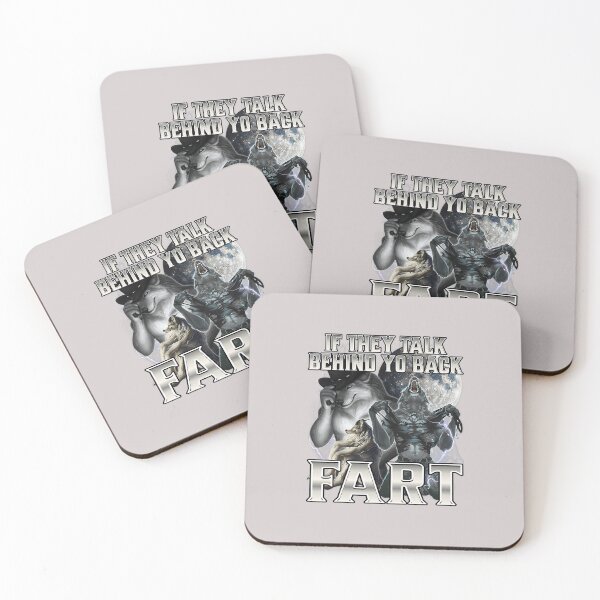 Item preview, If They Talk Behind Your Back Fart wolf alpha wolves meme designed and sold by MabelWells.