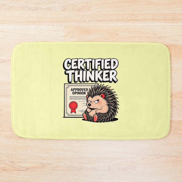 Item preview, CERTIFIED THINKER designed and sold by CriticalCult.