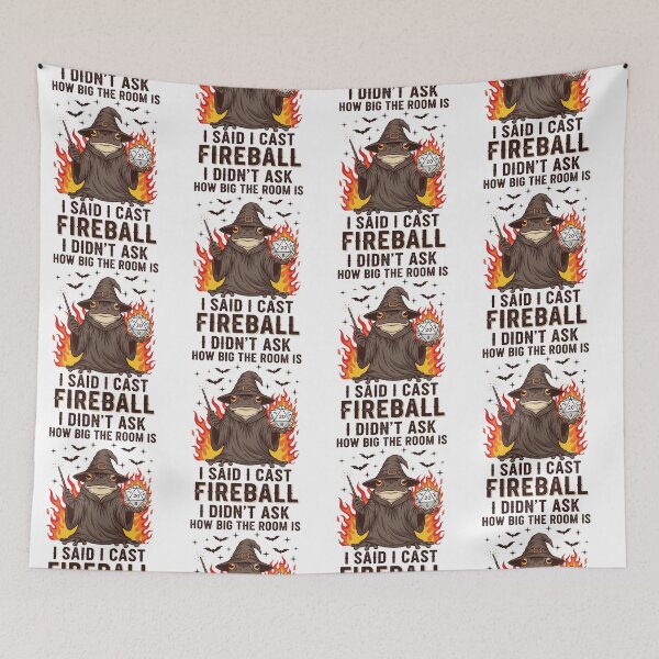 Item preview, I Didnt Ask How Big The Room Is I Said I Cast Fireball Fireball Wizard Frog designed and sold by pansak.