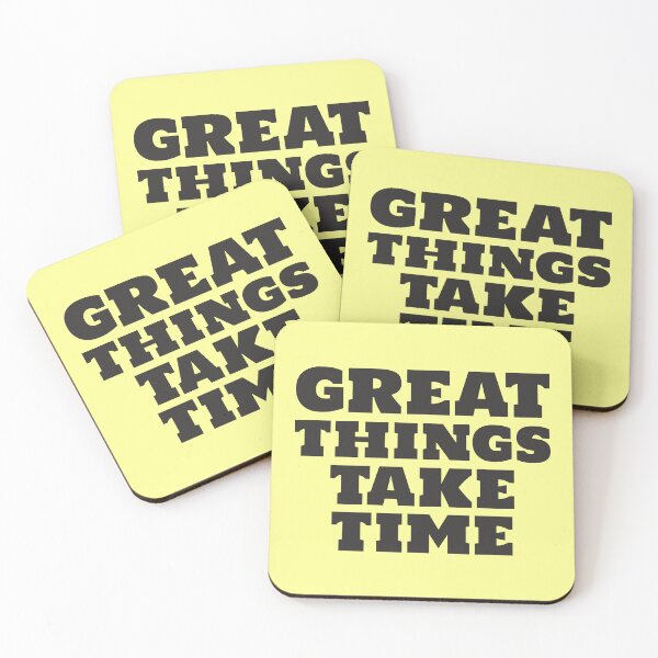 Item preview, Great things take time text designed and sold by Innet.