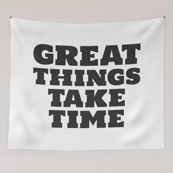 Item preview, Great things take time text designed and sold by Innet.