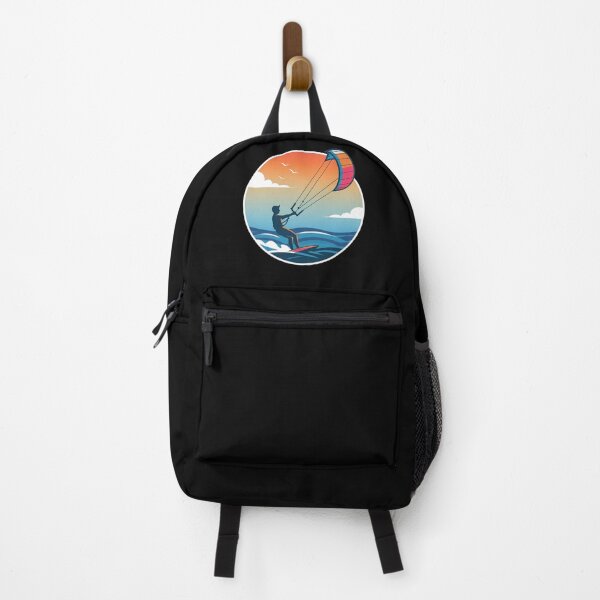 Item preview, Kitesurfing Sunset  – Bold Kite Surfer Ocean Illustration designed and sold by VividOrganica.