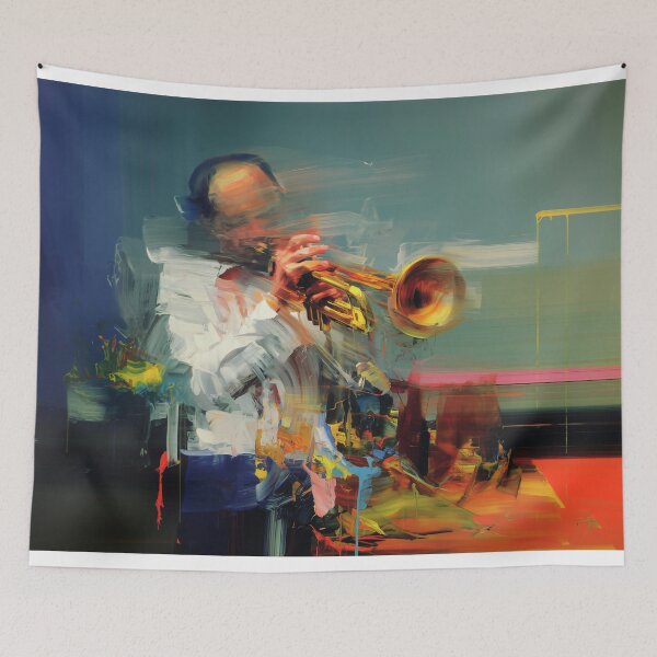Item preview, Vibrant Jazz Trumpeter designed and sold by lautir.