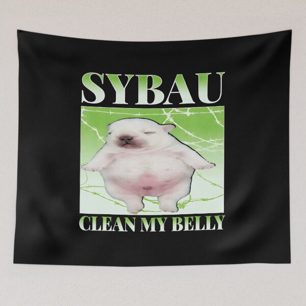 Item preview, Pibble Wash My Belly Clean My Belly Brainrot  designed and sold by Akiraaa33.