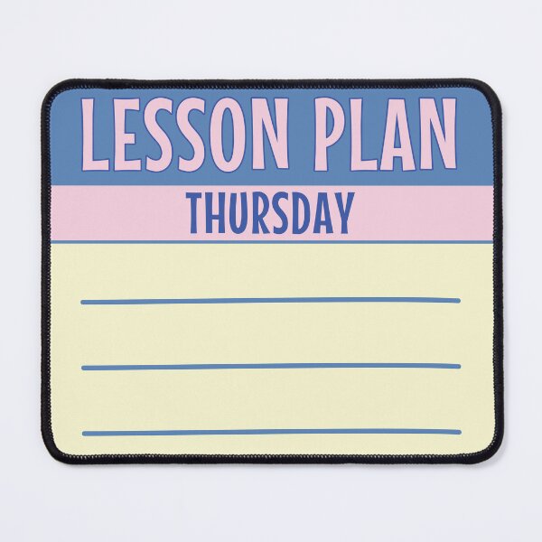Item preview, Lesson Plan Thursday designed and sold by Think4Prints.