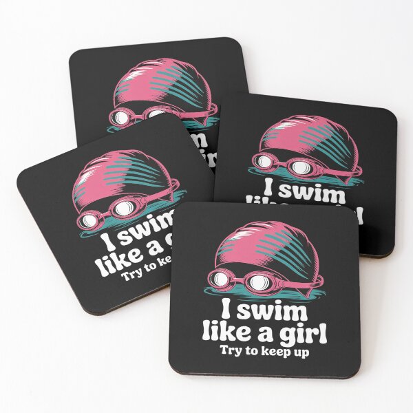 Item preview, I Swim Like A Girl Funny Women Ladies Swimmer Swimming 1  designed and sold by VerseFarm.