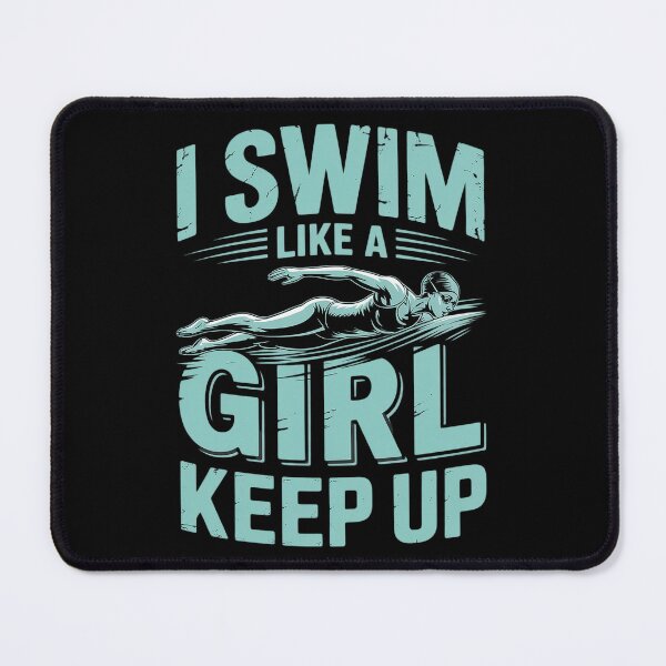 Item preview, I Swim Like A Girl Keep Up Swim Team Shirt Women Swimmer designed and sold by VerseFarm.