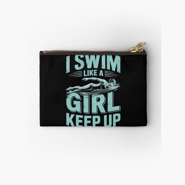 Item preview, I Swim Like A Girl Keep Up Swim Team Shirt Women Swimmer  designed and sold by VerseFarm.