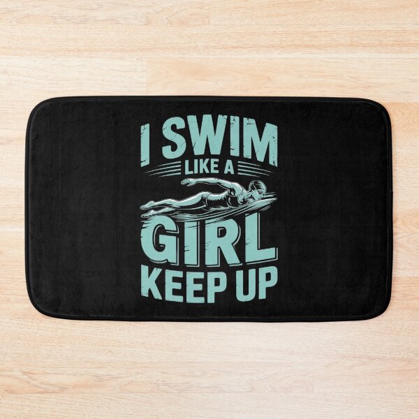 Item preview, I Swim Like A Girl Keep Up Swim Team Shirt Women Swimmer  designed and sold by VerseFarm.